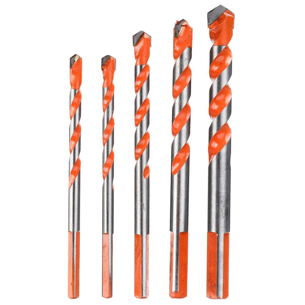 (5Pcs) 5Pcs 6-12Mm Multi Construction Hole Saw Cutter For Concrete Masonry Wood Aluminum 6112211907970