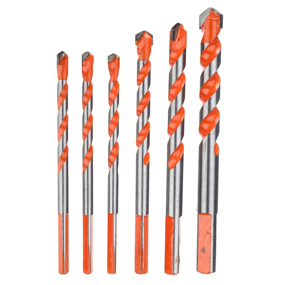 (6Pcs) 5Pcs 6-12Mm Multi Construction Hole Saw Cutter For Concrete Masonry Wood Aluminum 6112211930503