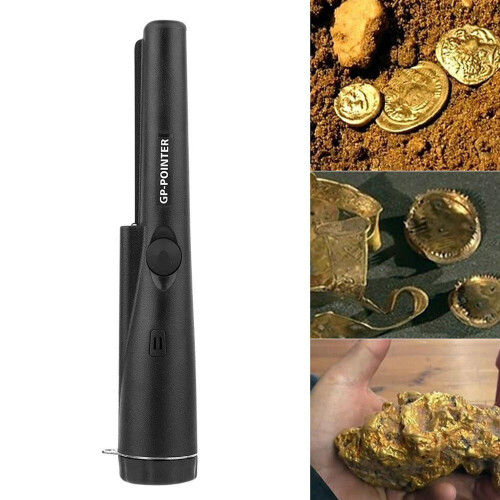 (Black) Metal Detector Pin Pointer High Sensitivity All Gold Finder Electronic Measuring Tool