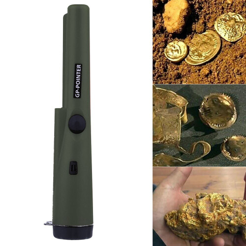 (Green) Metal Detector Pin Pointer High Sensitivity All Gold Finder Electronic Measuring Tool