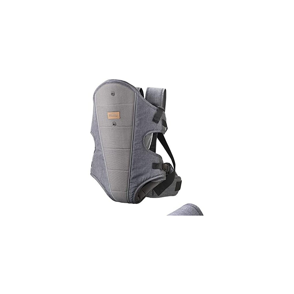 Nuby Newborn Carrier Dark Grey, 1 Count (Pack of 1)