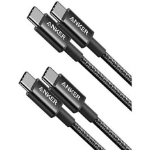USB C Cable, Anker 2 Pack New Nylon USB C to USB C Cable (3.3ft 60W), USB 2.0 Type C Charging Cable for MacBook Pro 2020, iPad Pro 2020, iPad Air 4,