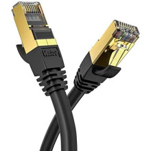 10m/33ft CAT8 Ethernet Cable Veetop 40Gbps 2000Mhz High Speed Gigabit SFTP Lan Network Internet Cables with RJ45 Gold Plated Connector for Use of