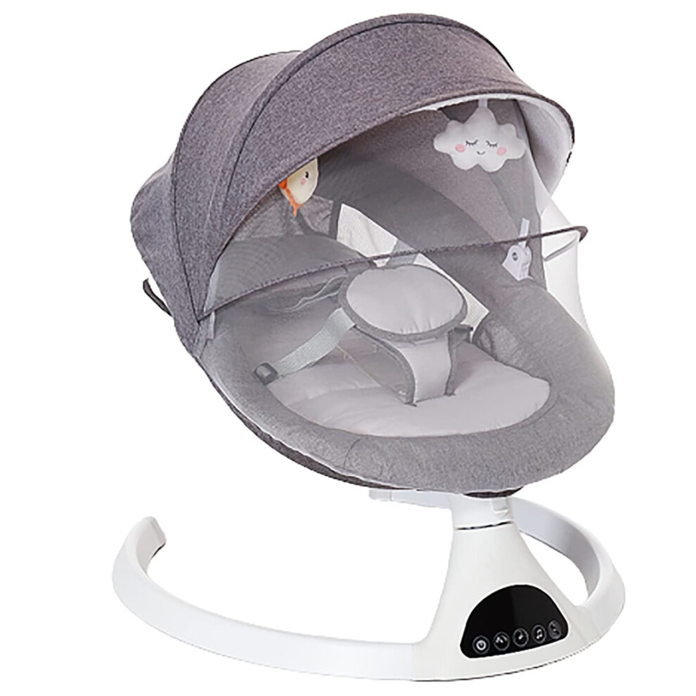 Electric Baby Swing Infant Cradle Bouncer Rocker Chair Music Remote Peach