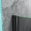 AICA Pivot Matt Black Frame Dark Grey Bath Shower Screen 7