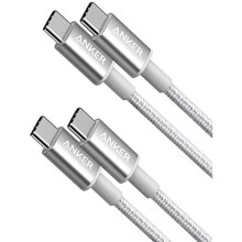 USB C Cable, Anker 2 Pack New Nylon USB C to USB C Cable (3.3ft 60W), USB 2.0 Type C Charging Cable for MacBook Pro 2020, iPad Pro 2020, iPad Air 4,