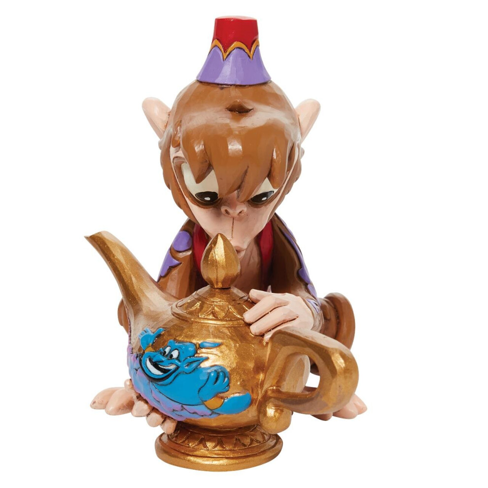 Disney Traditions Scene Figurine - Abu with Genie Lamp