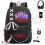 (1 #) Stranger Things Backpack School bag Unisex Travel Laptop Backpack keychain 1