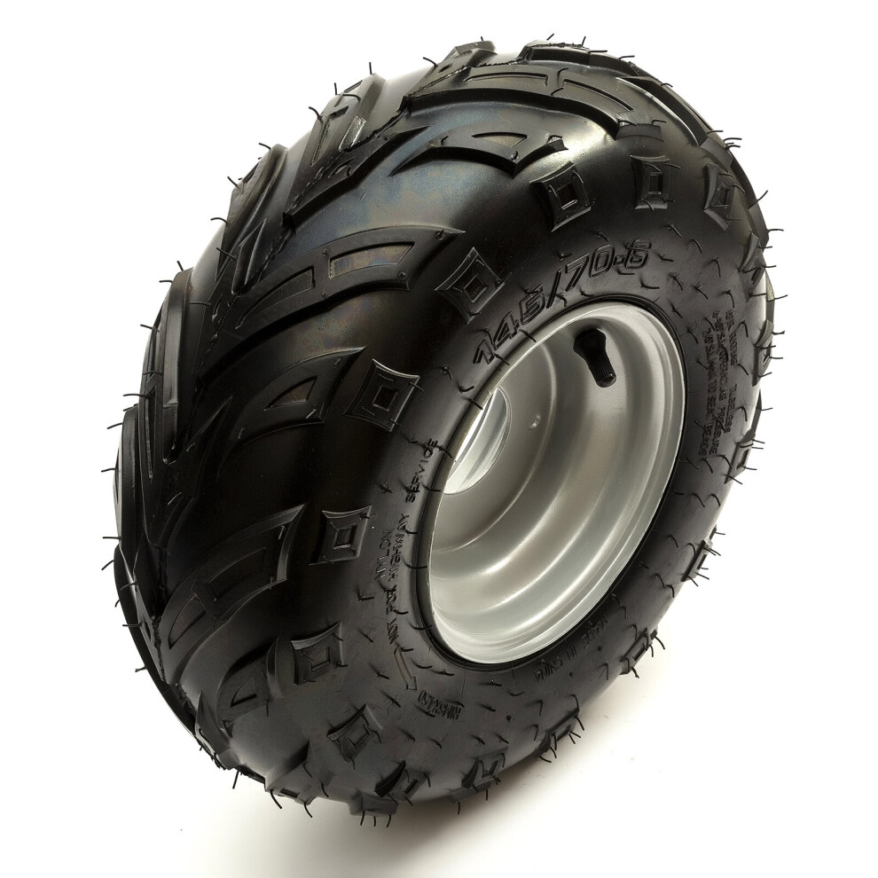 Wheel & Tyre 145X70-6 Knobbly Tread Lhd Front Rear Kazuma Meerkat Quad Bike Atv 5056213558574