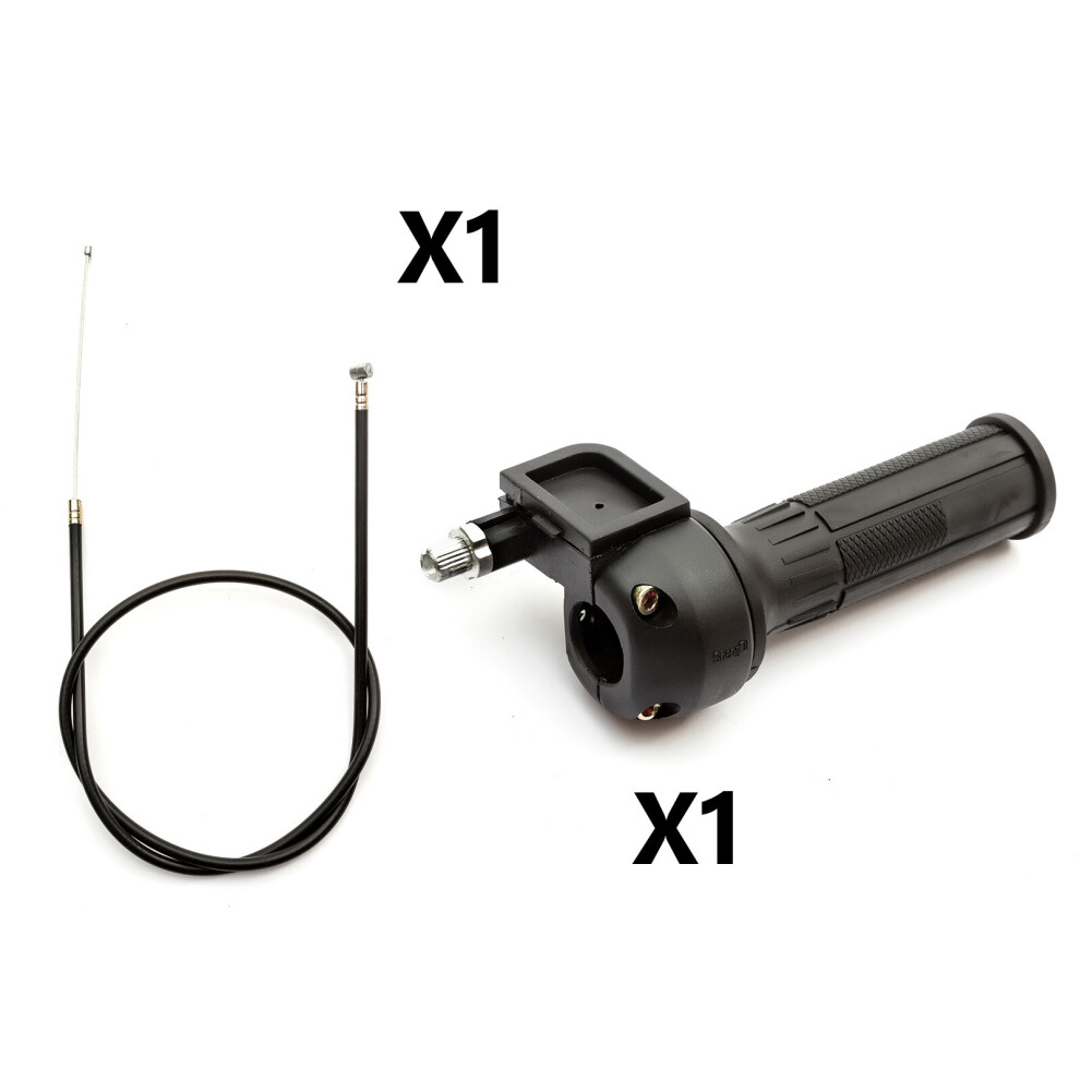 47Cc 49Cc Mini Moto Dirtbike Twist Throttle & Throttle Cable Replacement Black 5055583031014