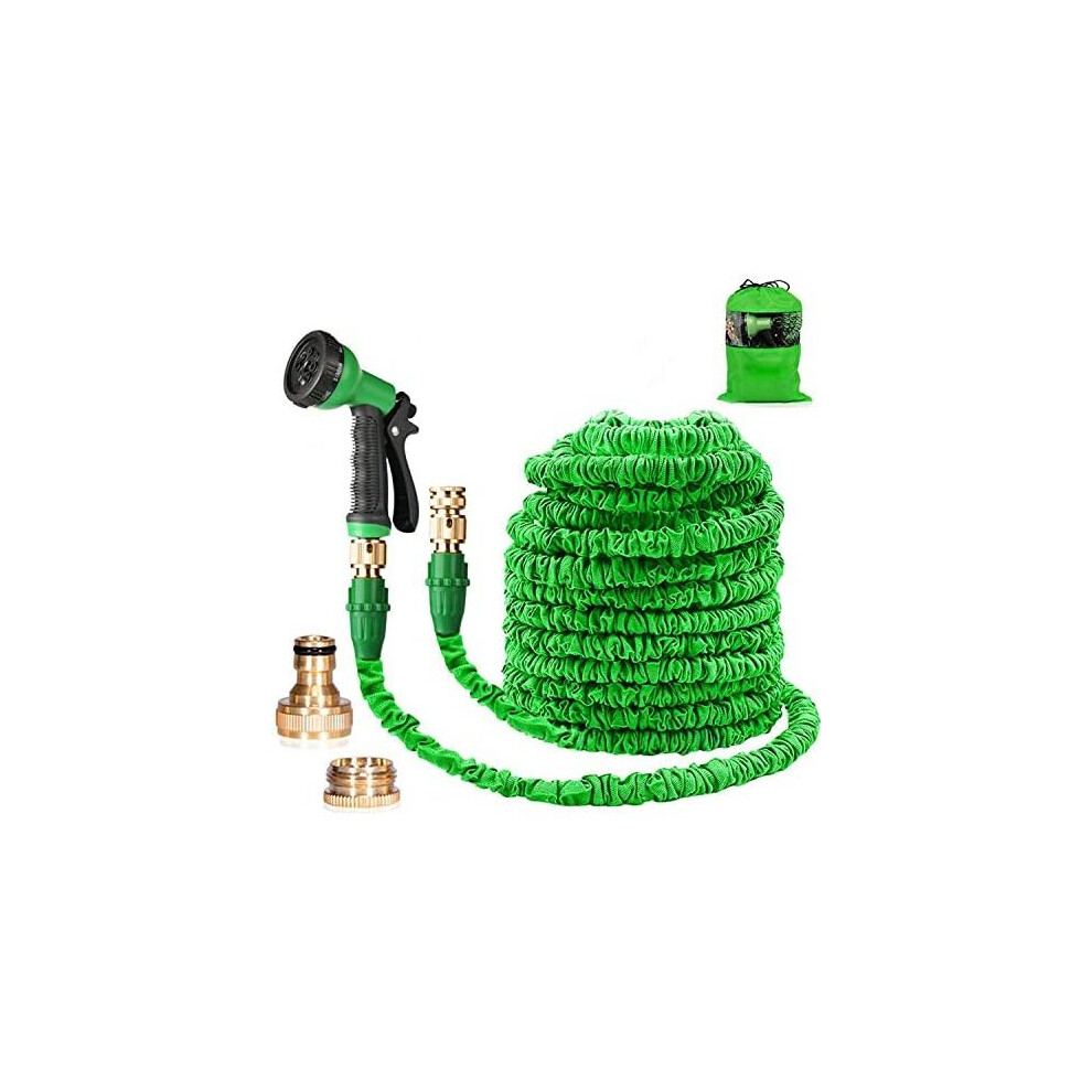 Suplong Water Hose Pipe Garden Hose Expandable 3 Times Expandable Hose 100ft Flexible Magic Hose Pipes Gardening With 8 Function Spray/Brass Connector