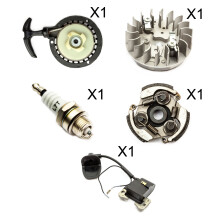 Mini Moto Quad Bike Black Easy Pull Start Clutch Coil Spark Plug Flywheel ATV