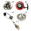 Mini Moto Pull Start Red Ignition Coil Spark Plug Flywheel Clutch Quad Bike 49cc 1