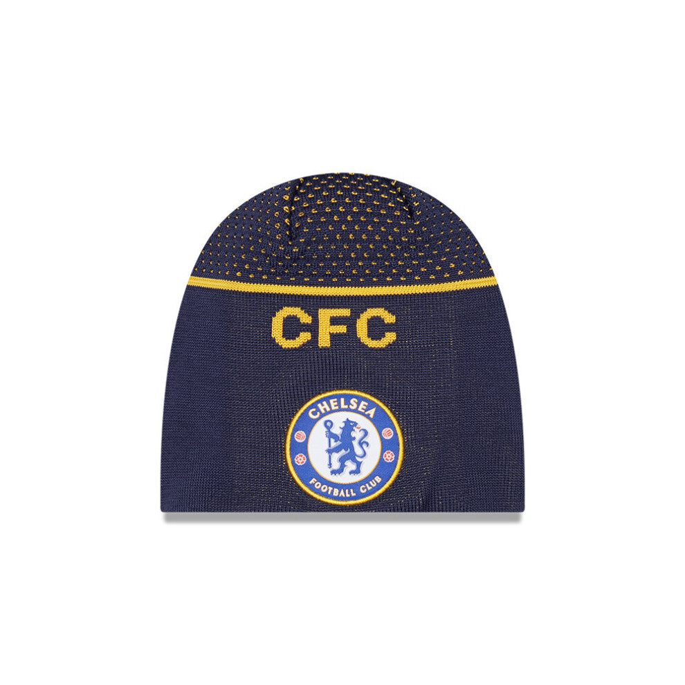 New Era Men's Engineered Skull Beanie ~ Chelsea FC Navy