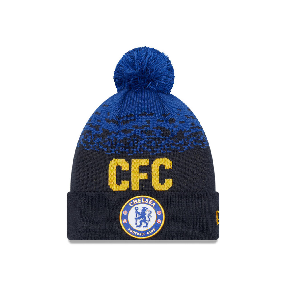 New Era Men's Marl Woodmark Beanie ~ Chelsea FC Navy