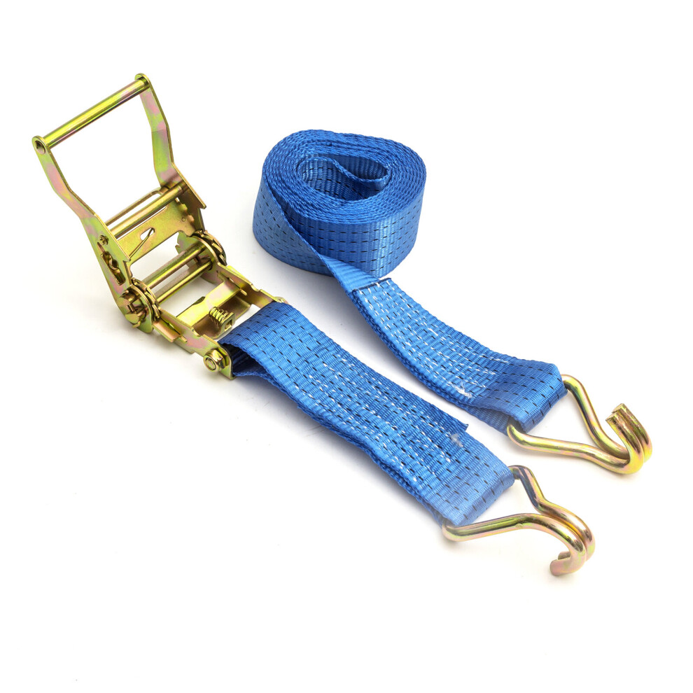 Heavy Duty Ratchet Straps 3m x 50mm Tie Down Secure Cargo 2000kg Van