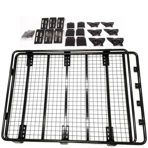 Large Full Basket Roof Rack Tray Luggage Cargo Steel Universal