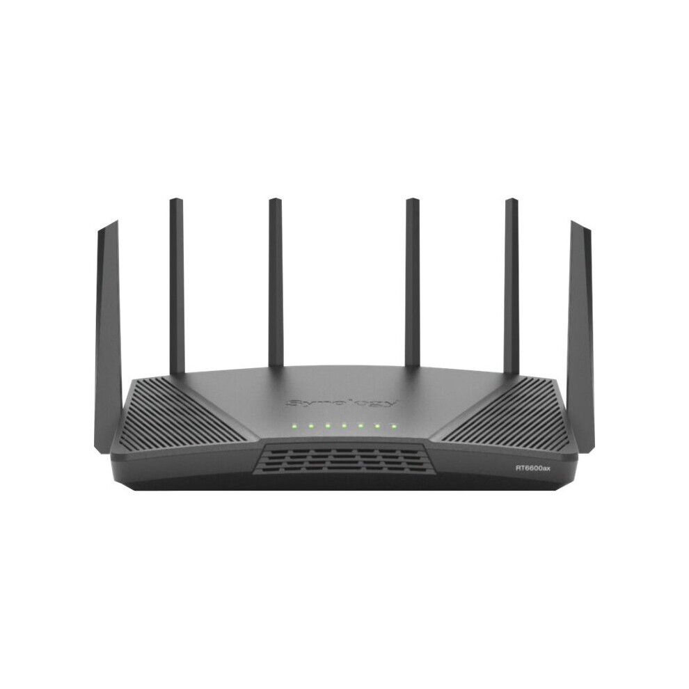 Synology Rt6600ax - Wireless Router - 4-Port Switch - Gige, 2.5 Gige - Wan Ports: 2 - 802.11A/B/G/N/Ac/Ax - Tri-Band 4711174724673
