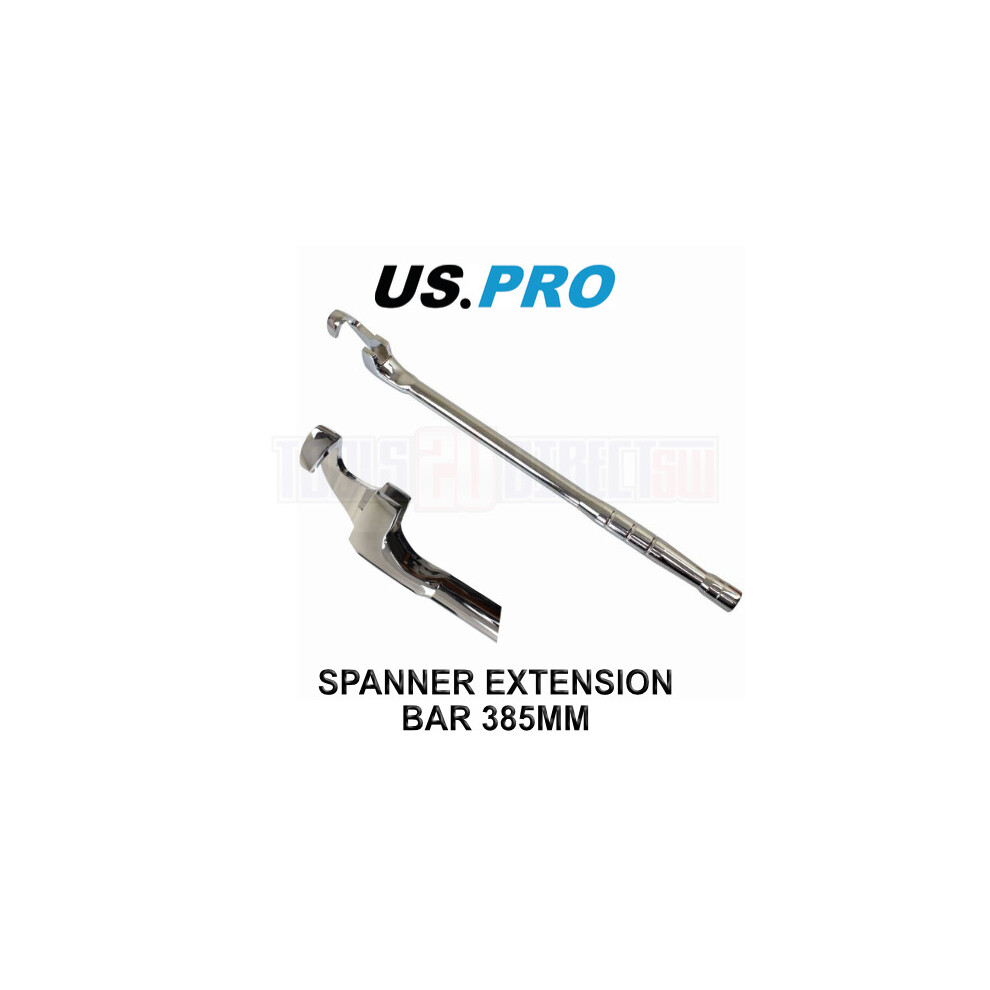 US PRO Tools Universal Spanner Extender Extension Wrench Power Bar Tool Bar 385MM 2287