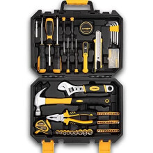ToughHub 100 Pcs Hand Tool Kit - Multi Purpose Household and DIY Tool Kit Box - Tool Organizer Including Tools for Professionals Complete Repair and