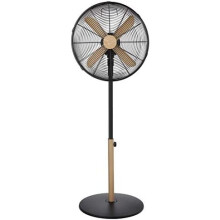 Russell Hobbs RHMPF1601WDB 16 Inch Scandi Electric Pedestal Fan, Tall Standing Fan, 1 m to 1.25 m Height, 3 Speed Settings, Oscillating Fan and