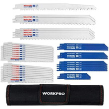 WORKPRO 32-Piece Reciprocating Sabre Saw Blades Set for Wood & Metal, with Organizer Pouch, Fits All Reciprocating Saw