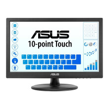 ASUS VT168HR - LED monitor - 15.6" - touchscreen - 1366 x 768 WXGA @ 60 Hz - TN - 220 cd/m - 400:1 - 5 ms - HDMI, VGA
