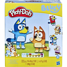 Play-Doh Bluey Set de Costumes Make 'n Mash pour Enfants d?s 3 Ans - 11 Pots de P?te ? Modeler Non-Toxique, Multicolore