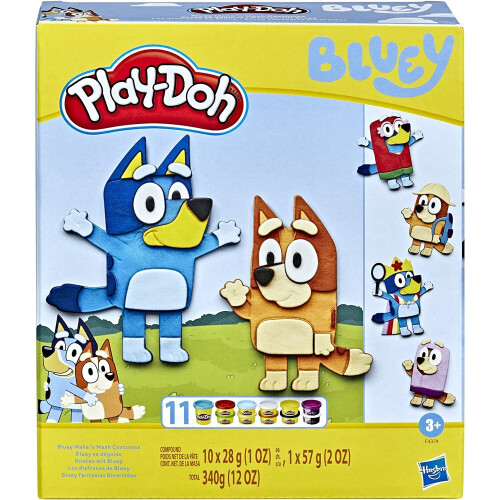 Hasbro Play-Doh Bluey Make n Mash -asut
