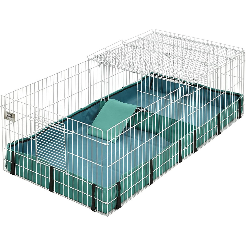 MidWest Homes for Pets Guinea Pig Habitat Animal Plus Cage with 8 Sq Ft of Space