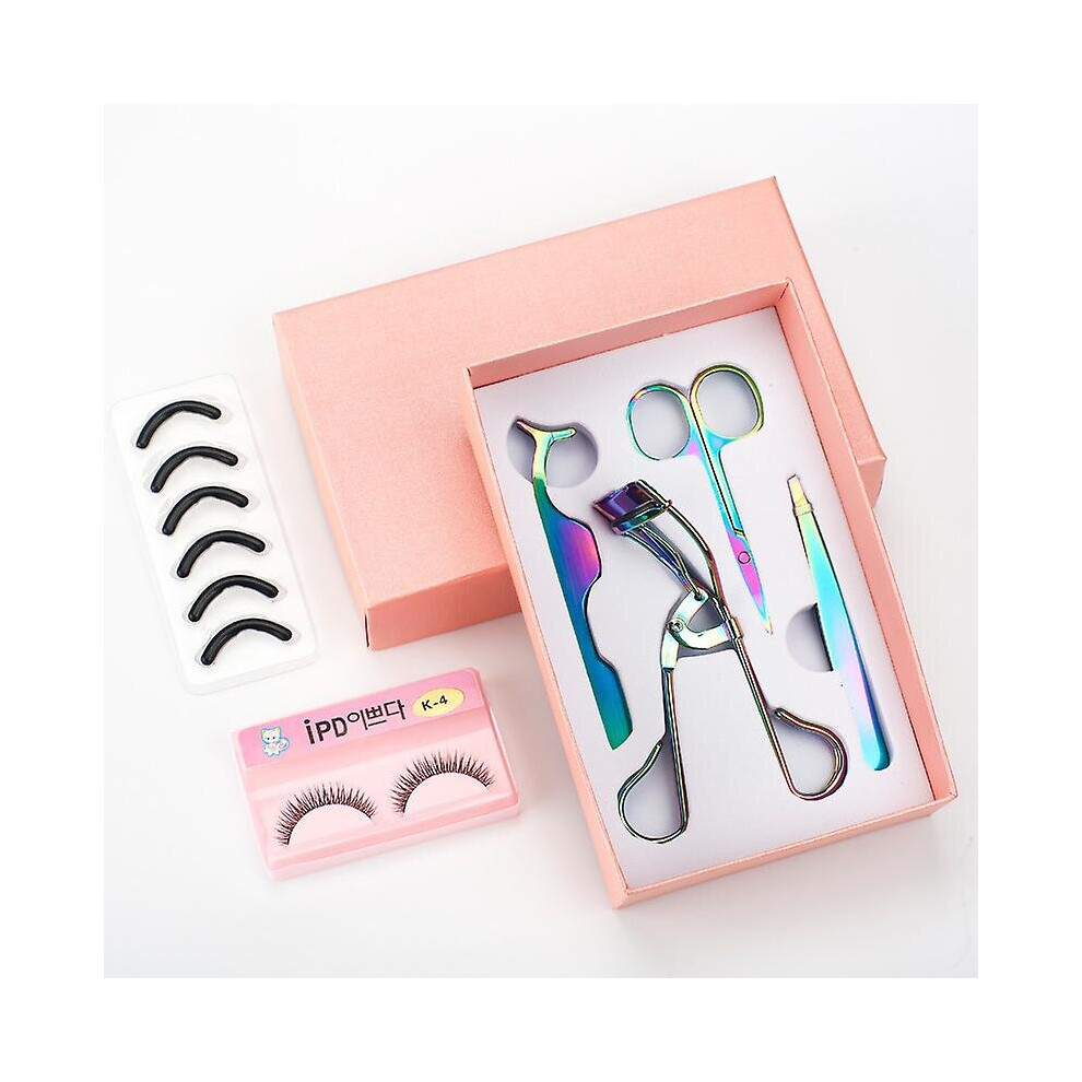 (Titanium) Eyelashes Tool Stainless Steel Lashes Extension Makeup Tool Tweezers Eyelash Curler Eyebrow Pliers