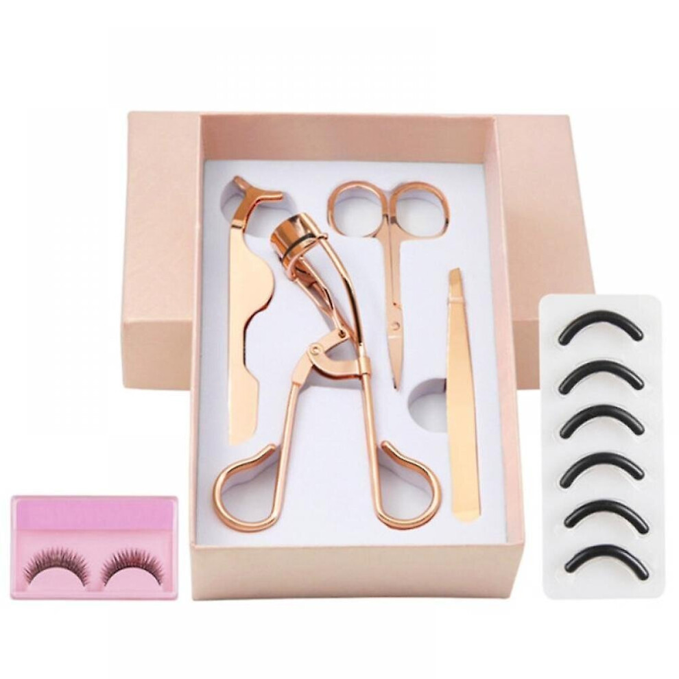 Gold (Rose ) Eyelashes Tool Stainless Steel Lashes Extension Makeup Tool Tweezers Eyelash Curler Eyebrow Pliers
