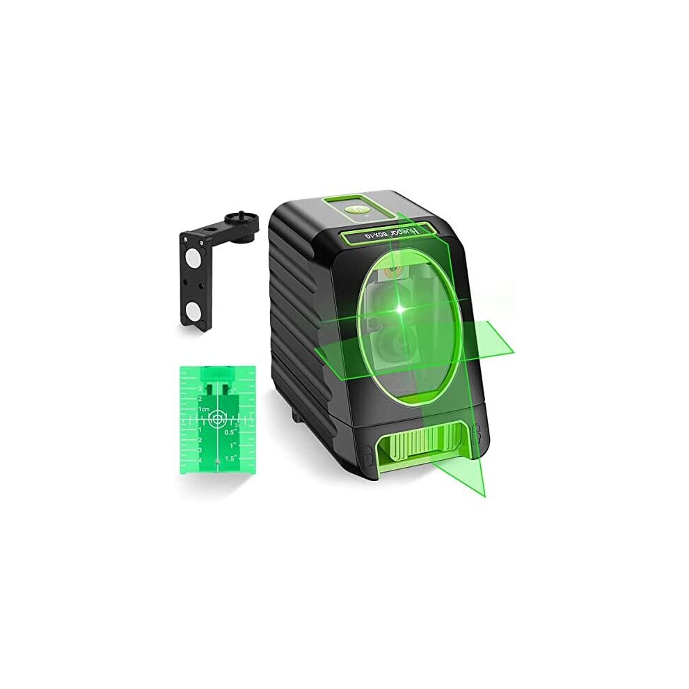 Huepar BOX-1G Green Laser Level with Pulse Mode, Switchable Cross Line | 0.2mm Pro Accuracy, Self-Leveling Line Laser, Large Fan Angle with 150 Vertical&130 Horizontal Laser Line, 360° Magnetic Base - Image 2