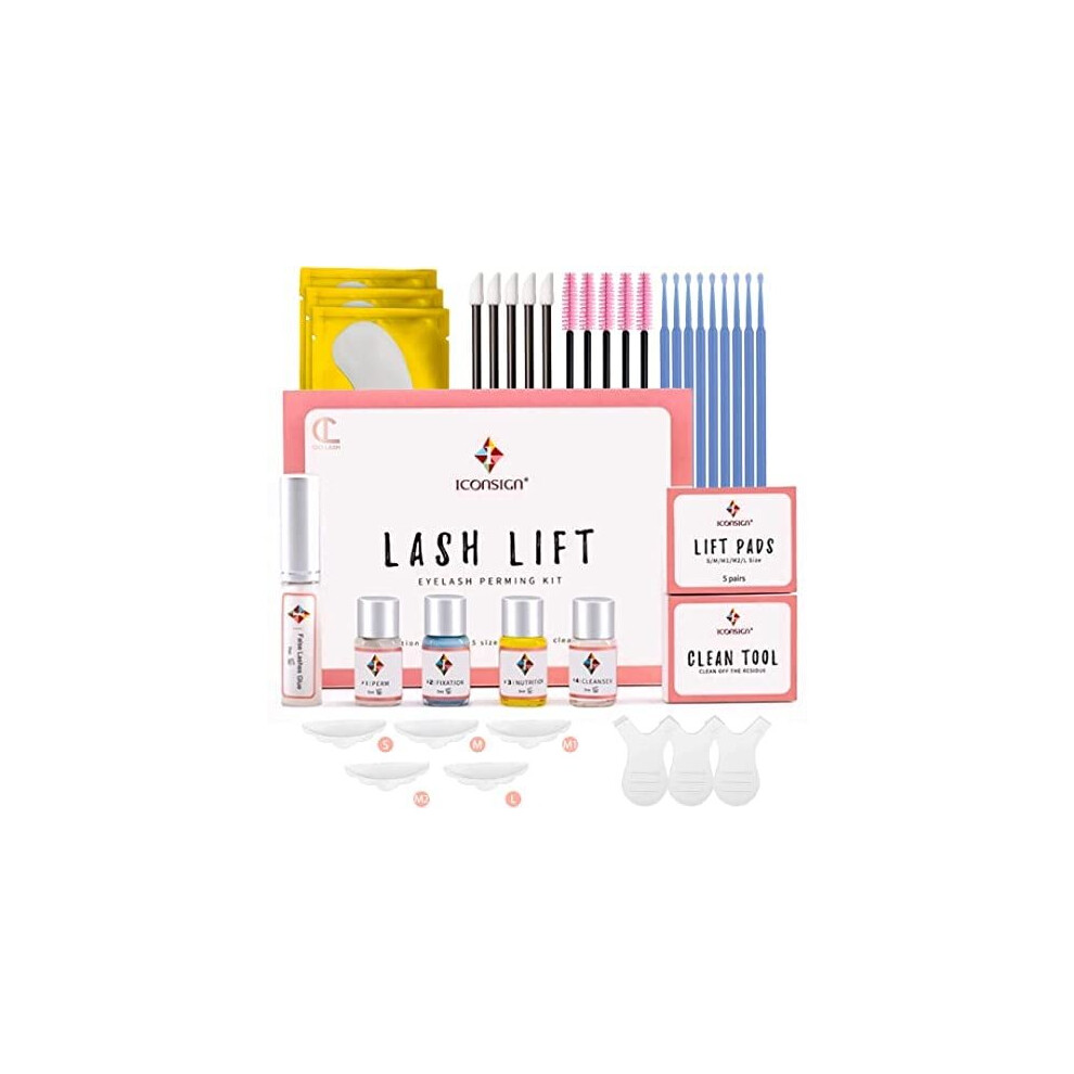 Lash Lift Kit for Perming, Curling and Lifting Eyelashes | 2022 Updated | Semi Permanent Salon Grade Supplies for Beauty Treatments | Includes Eye