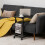 Costway C-shaped Sofa Side Table Adjustable End Table w/ Storage Basket 6
