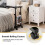 Costway C-shaped Sofa Side Table Adjustable End Table w/ Storage Basket 4