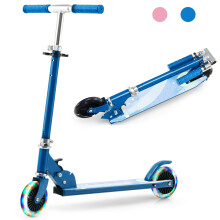 2-Wheel Kick Kids Scooter w/Flashing Wheels &Adjustable Handlebar Rear