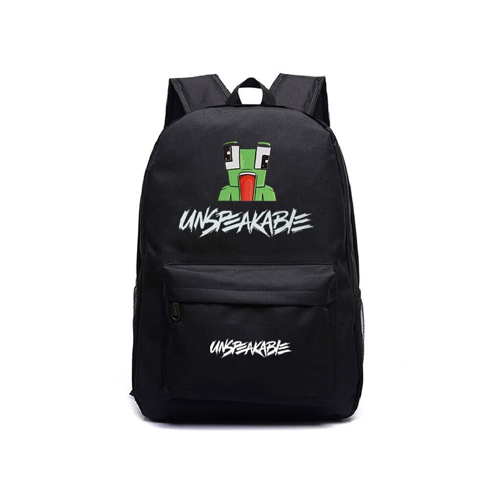 (Black) UNSPEAKABLE Backpacks Students school bags Boys Girls Bookbag Casual  Backpack