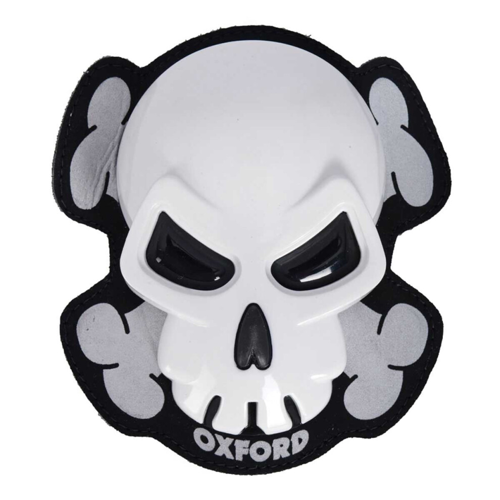 Oxford Skull Knee Sliders White 5030009146824