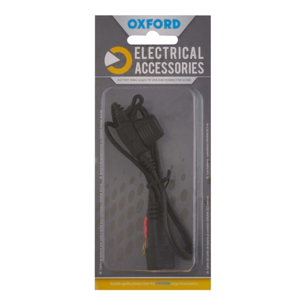 Oxford Battery Ring Leads To Usa / Sae Connector 5030009017063