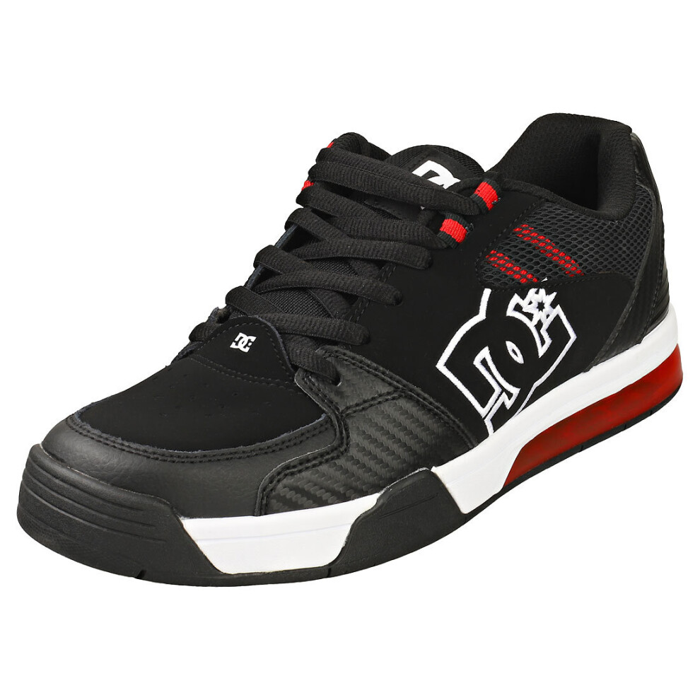 DC Shoes Versatile Mens Skate Trainers in Black White Red - Size 8 UK