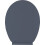 (Grey) Ram® Soft Close Toilet Seat with Quick Release 3
