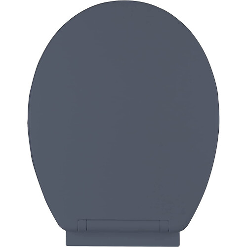 (Grey) Ram® Soft Close Toilet Seat with Quick Release 2