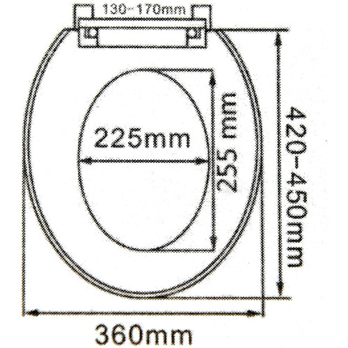 (White) Ram® Soft Close Toilet Seat with Quick Release 2