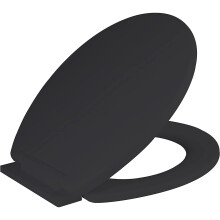 (Black) Ram® Soft Close Toilet Seat with Quick Release