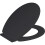 (Black) Ram® Soft Close Toilet Seat with Quick Release 1