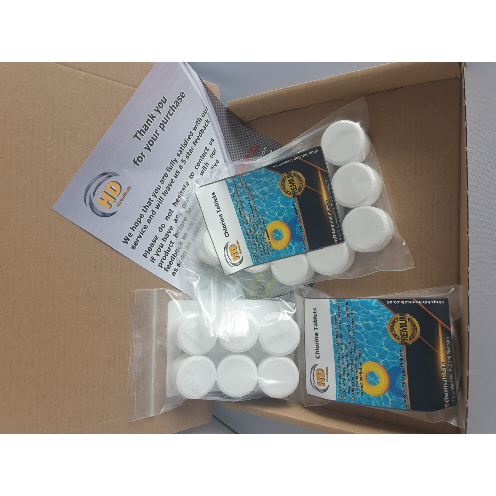 (18 Tablets) Multifunction Chlorine Tablets Swimming Pool Hot Tub Spa