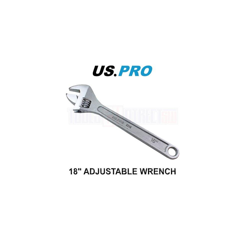 US PRO Tools 18" Heavy Duty Adjustable Wrench / Shifting Spanner 2268