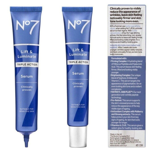 Boots No7 No7 Lift & Luminate TRIPLE ACTION Serum 75ml