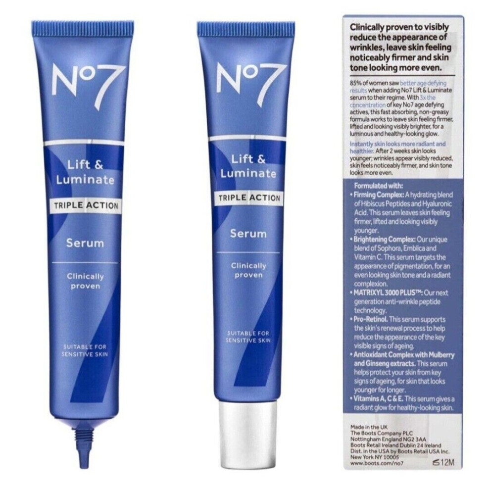 No7 Lift & Luminate TRIPLE ACTION Serum 75ml